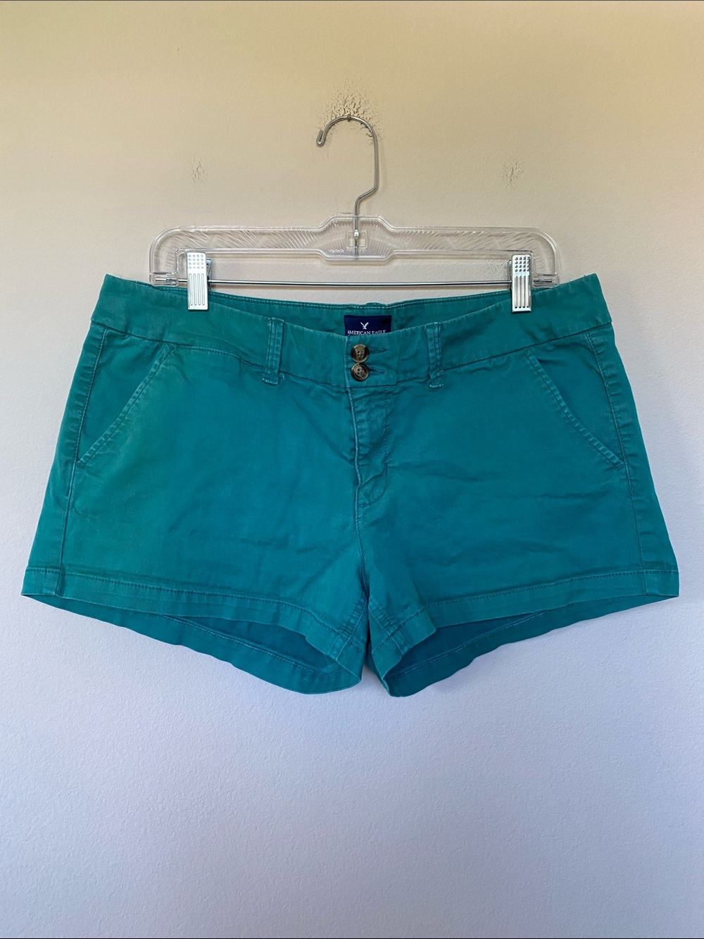 American Eagle Teal Shortie Shorts
